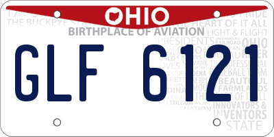 OH license plate GLF6121
