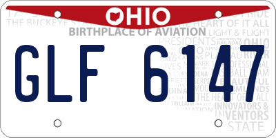 OH license plate GLF6147