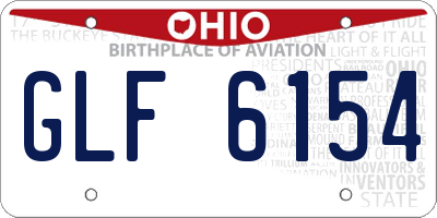 OH license plate GLF6154