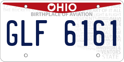 OH license plate GLF6161