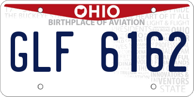 OH license plate GLF6162