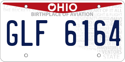 OH license plate GLF6164