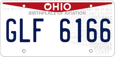 OH license plate GLF6166