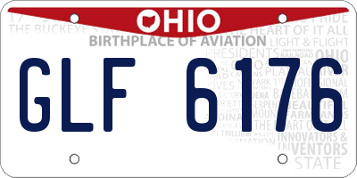 OH license plate GLF6176