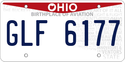 OH license plate GLF6177