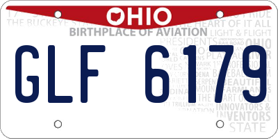 OH license plate GLF6179
