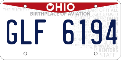 OH license plate GLF6194