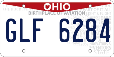 OH license plate GLF6284