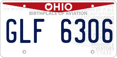 OH license plate GLF6306