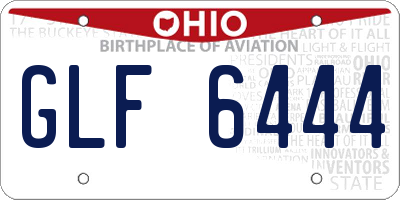 OH license plate GLF6444