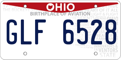 OH license plate GLF6528