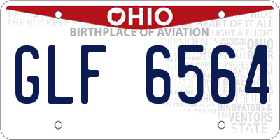 OH license plate GLF6564