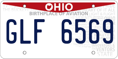 OH license plate GLF6569