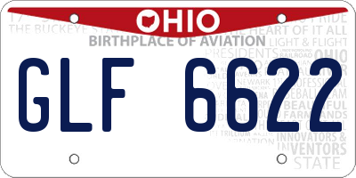 OH license plate GLF6622