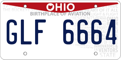 OH license plate GLF6664