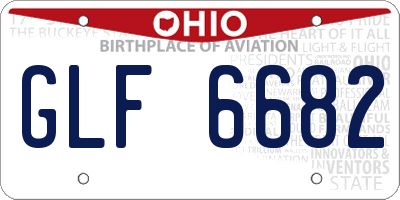 OH license plate GLF6682