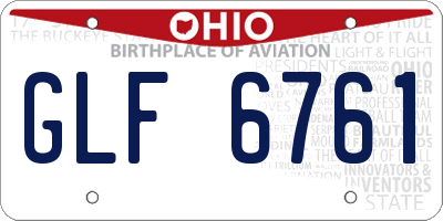 OH license plate GLF6761
