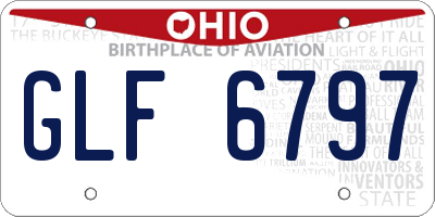OH license plate GLF6797