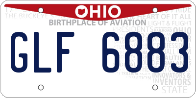 OH license plate GLF6883