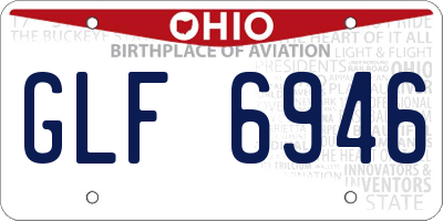 OH license plate GLF6946