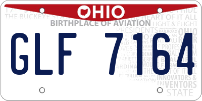 OH license plate GLF7164