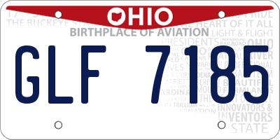 OH license plate GLF7185