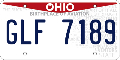 OH license plate GLF7189