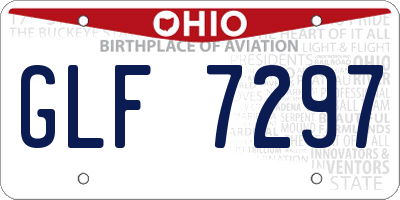 OH license plate GLF7297