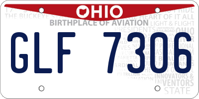 OH license plate GLF7306