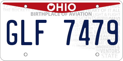 OH license plate GLF7479