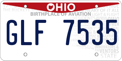 OH license plate GLF7535