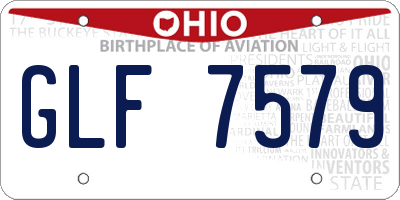 OH license plate GLF7579