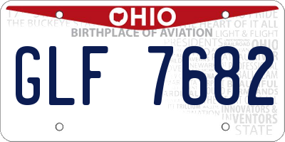 OH license plate GLF7682