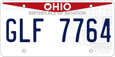 OH license plate GLF7764