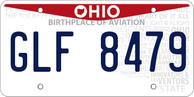 OH license plate GLF8479