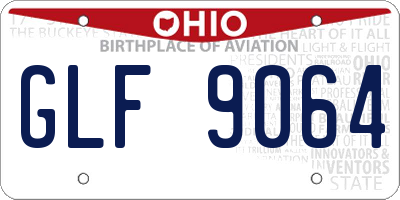OH license plate GLF9064
