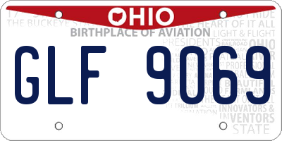 OH license plate GLF9069