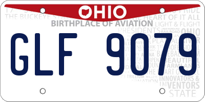 OH license plate GLF9079