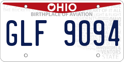 OH license plate GLF9094