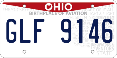 OH license plate GLF9146