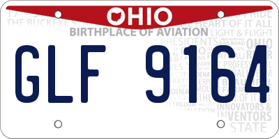 OH license plate GLF9164