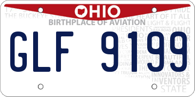 OH license plate GLF9199