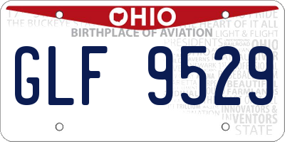 OH license plate GLF9529