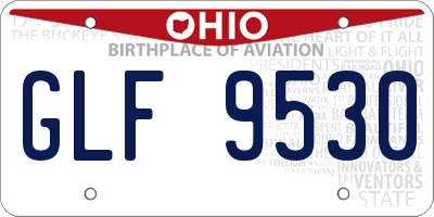 OH license plate GLF9530