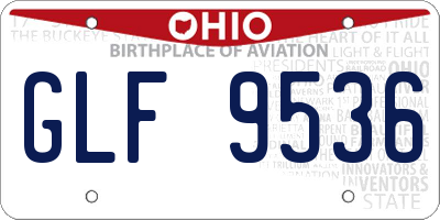 OH license plate GLF9536