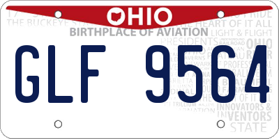 OH license plate GLF9564