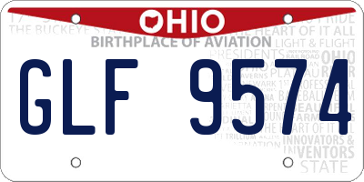 OH license plate GLF9574