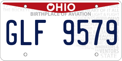 OH license plate GLF9579