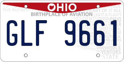 OH license plate GLF9661