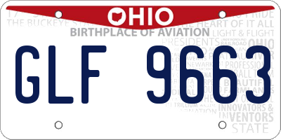 OH license plate GLF9663